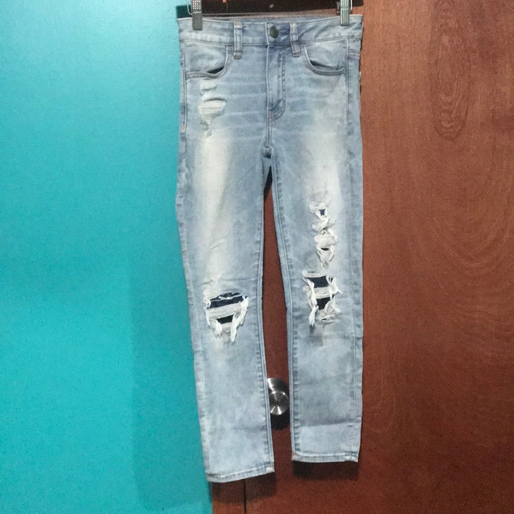 American Eagle hi rise Jegging crop